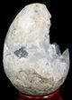 Crystal Filled Celestine (Celestite) Egg - Madagascar #41683-1